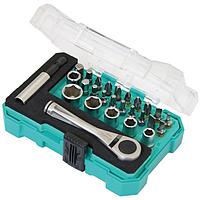 Proskit SD2318M 1/4" Drive Socket&Screwdriver Set (27PCS)