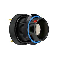 ODU GC0WCM-PD1WMM0-000L Circular Metric Connectors HD PM RECPT W SL, sz 0, IP6K8 / IP6K9K, 12 Contacts, C (blue) Key