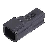 Amphenol SINE Systems ATM04-2P-BLK Connectors 2 Position Receptacle, Pin, Black Body (Requires Wedgelock AWM-2P)