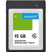 Swissbit SFCE015GW1EB1TO-I-5E-111-STD CFexpress Cards Industrial CFexpress Card, G-20, 15 GB, 3D TLC Flash, -40C to +85C