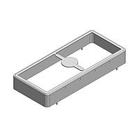 Masach Tech MS544-10F-NS EMI/RFI Shield Frame, Two-Piece 54.4 x 23.9 x 7.5mm Two-piece Drawn-Seamless RF Shield/EMI Shield FRAME (Nickel-Silver)
