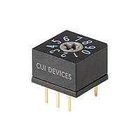 Same Sky (formerly CUI Devices) RDS6-10S-1065-D DIP Switches 10 Position Through Hole 2.54 mm Pitch Flush Cross Actuator