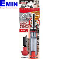 Vessel TD-6816MG Ratchet Screwdriver (16 bits)