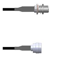 Amphenol Custom Cable Q-1X0550008007i RF Cable Assemblies N-SJB/TNC-SP RG58 7I