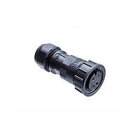 Amphenol LTW 1DC-03BFFB-SL7MPP Standard Circular Connector Ceres, Large Size, Plastic, 20A, 03 pins, Female Connector, Female Contact, Straight, Screw Thread, Screw-in, Field Installable, F10.1 - F12.0mm, IP67