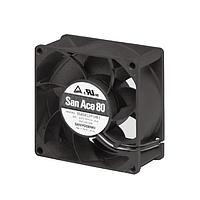 Sanyo Denki 9RA0824H4D0011 Axial DC Axial Fan, 80x80x25mm, 24VDC, Low Noise, Ribless, Locked Rotor Sensor