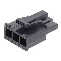 Molex 50-29-1662 Shrouded MiniFit Jr. 3Ckt Rec ecept. Hsg V-2 Blac