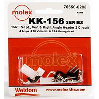 Molex 76650-0208 Connector Kits KK-156 Connector Kit V & RA Hdr Rec 2Ckt