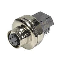 HARTING 21033814422 Inserts M12 D-code 4pin female angled pcb connector, SMT, with transformer, shielded, PoE enabled, (w/ housing 21033012006)