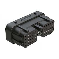 Amphenol SINE Systems ARC26-40SC Automotive Connectors 40 Position Plug, Size 20 Socket Contacts, Jackscrew, Bonded Front Seal, Keyed C, Black