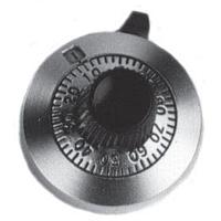 Vishay Spectrol 11A41B10 Dials 25.4mm 11 turns dial Satin Chrome, White mkgs