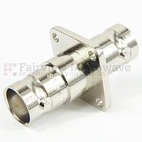 Fairview Microwave  SM3413 4 Hole Flange BNC Female to BNC Female Adapter (4 Ghz)