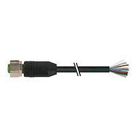 Murrelektronik 7000-19041-7020300 Connectors M12 FEMALE 0, PVC 12x0,14 black 3m