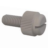 Essentra Components 091032043TEG Knurled Screw Slotted Thumb Screw, #10-32 Thread, 7/16 Lg