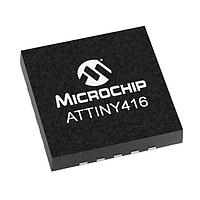 Microchip Technology ATTINY416-MF Microcontrollers 20MHz, 4KB, VQFN20, Ext 125C, Tray