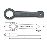 TOPTUL AAAR4848 Slogging Ring Wrench (48mm, L=253mm)