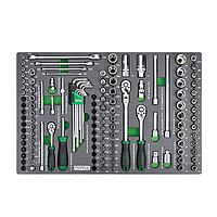 TOPTUL GEDC803 1/4" & 3/8" DR. Flank Socket Wrench Set (128 PCS)