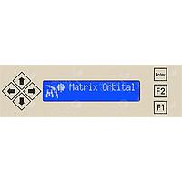 Matrix Orbital BLK202A-USB-WB PC Bay Inserts, LCD Characters 20x2 Wht Txt Blu B/G Key w/ Beige Bkt