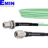 Fairview  FMCA1250 Low Loss N Female Bulkhead to TNC Male Cable LL142 Coax and RoHS with LF Solder