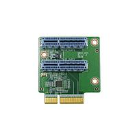 IEI Technology NWR2-R2S-R10 Modules Accessories PCIe x4 to two PCIe x2 riser card for WAFER on the right side
