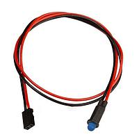 BIVAR PM3BWDW8.0-CC2 Indicators Panel Mount LED Assembly, 3mm Blue LED with Diffused Lens, 8 in. Wire, .100 Connector.