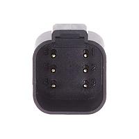 Amphenol SINE Systems AT04-6P-BM01 6-Way AT RCPT 6P (Au) PCB BRD MNT NO POTING BK