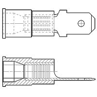 Molex 19023-0009 Tab QUICK DISCONNECT 12-10 AWG