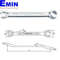TOPTUL AEEA0809 Flare Nut Wrench (8x9 mm)