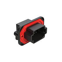 Amphenol SINE Systems AT13-08PB-BM05CP Automotive Connectors 8 Position 90 Flange Mount PCB Receptacle