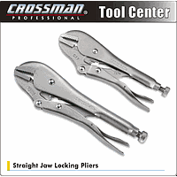 Crossman 94-167 Straight Jaw Locking Pliers (straight, CR7, 7 inch/ 175mm)