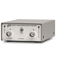 Stanford SR551 High Impedance Preamplifier (×10, >1 TΩ input impedance)