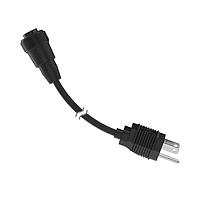 Banner Engineering SM30CC-306-WP 3-Pin Mini-Style Cordsets Cordset: Double Ended 7/8 in to AC Plug; 3-pin Straight Female; 3-pin Straight Male; 1.83 m 3x18 Black PVC Jacket; Nickel-Plated Brass Coupling Nuts