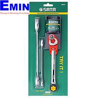 SATA 09075 3 Pc. Double Ratcheting Wrench