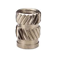 SI (Standard Inserts) IUTC-032-225 Threaded Insert HI-TORQUE INSERT, STAINLESS STEEL .225X.247 10-32 THREAD ULTRASONIC HEAT STAKING DIAGONAL