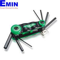 TOPTUL AGFB0701 - 7-in-1 Foldable Hex Key Wrench Set
