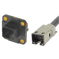 HARTING 33221430100001 Specialized Cables HARTING PushPull V4 Signal 20pin Easy Install Housing with cable, 0.1m