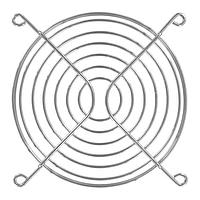 Qualtek Electronics 08124 Guard 120mm Wire Form Fan Guard, Bright Nickel Chrome Finish