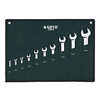 SATA 08019 10PC METRIC DOUBLE OPEN END WRENCH SET (10 pc/set)