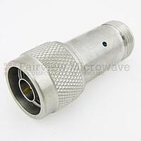 Fairview  SA18N-08  8 dB Fixed Attenuator N Male To N Female Up To 18 GHz Rated To 2 Watts With Passivated Stainless Steel Body