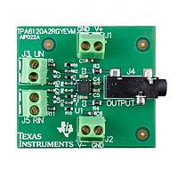 Texas Instruments TPA6120A2RGYEVM Audio IC Development Tools Stereo Headphone Amp in QFN Eval Mod