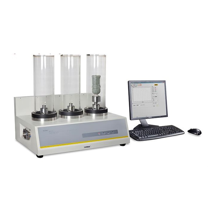 Oxygen permeation testing equipment used in a laboratory setting