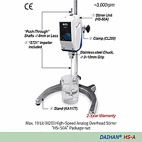 DaiHan DH.WOS02215 Stirrer Analog, Overhead, High-speed, 10000mPas HS-120A-Unit Only, 120V