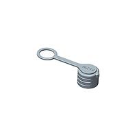 Amphenol LTW CAP-WBDMQPC1 Standard Circular Connector M Series Sensor Connector, Waterproof Cap With Rubber Lead, Rubber, Male Connector, Push Lock