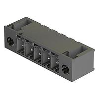 HARTING 14120215006000 Pluggable Terminal Blocks har-flexicon, 2pin male, horizontal pcb mount (THR/SMC), with screw flange, 11Amps, pitch 3.81mm