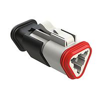 Amphenol SINE Systems AT06-3S-SR01WHT Connectors 3 WM Strain-Relief HSG White