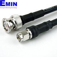 Fairview FMC0208240LF SMA Male to BNC Male Cable LMR-240 Coax with Times Microwave Connectors and RoHS
