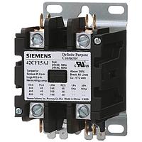 SIEMENS 42CF15AJ Electromechanical Contactors Contactor, 42DP,40A,2P,Open,24V
