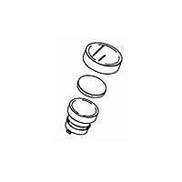 P&B 64E9 Switch Hardware RND PILOT LIGHT SET OIL TIGHT WHITE