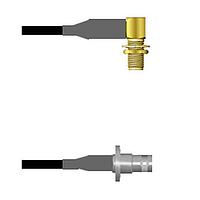 Amphenol Custom Cable Q-2R0080008010i RF Cable Assemblies SMA-RJB/BNC-SJB RG58 10I