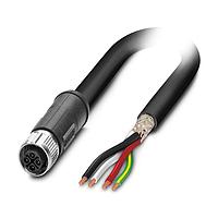 PHOENIX CONTACT 1291383 Sensor Cables / Actuator Cables SAC-4P- 5,0-U60/M12FSS PE SH